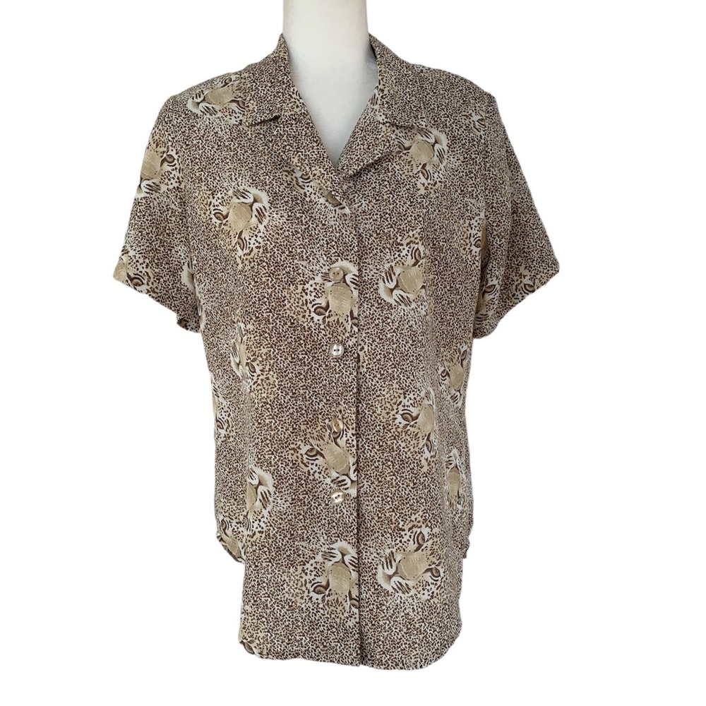 Vintage Patchington Leopard Print Blouse